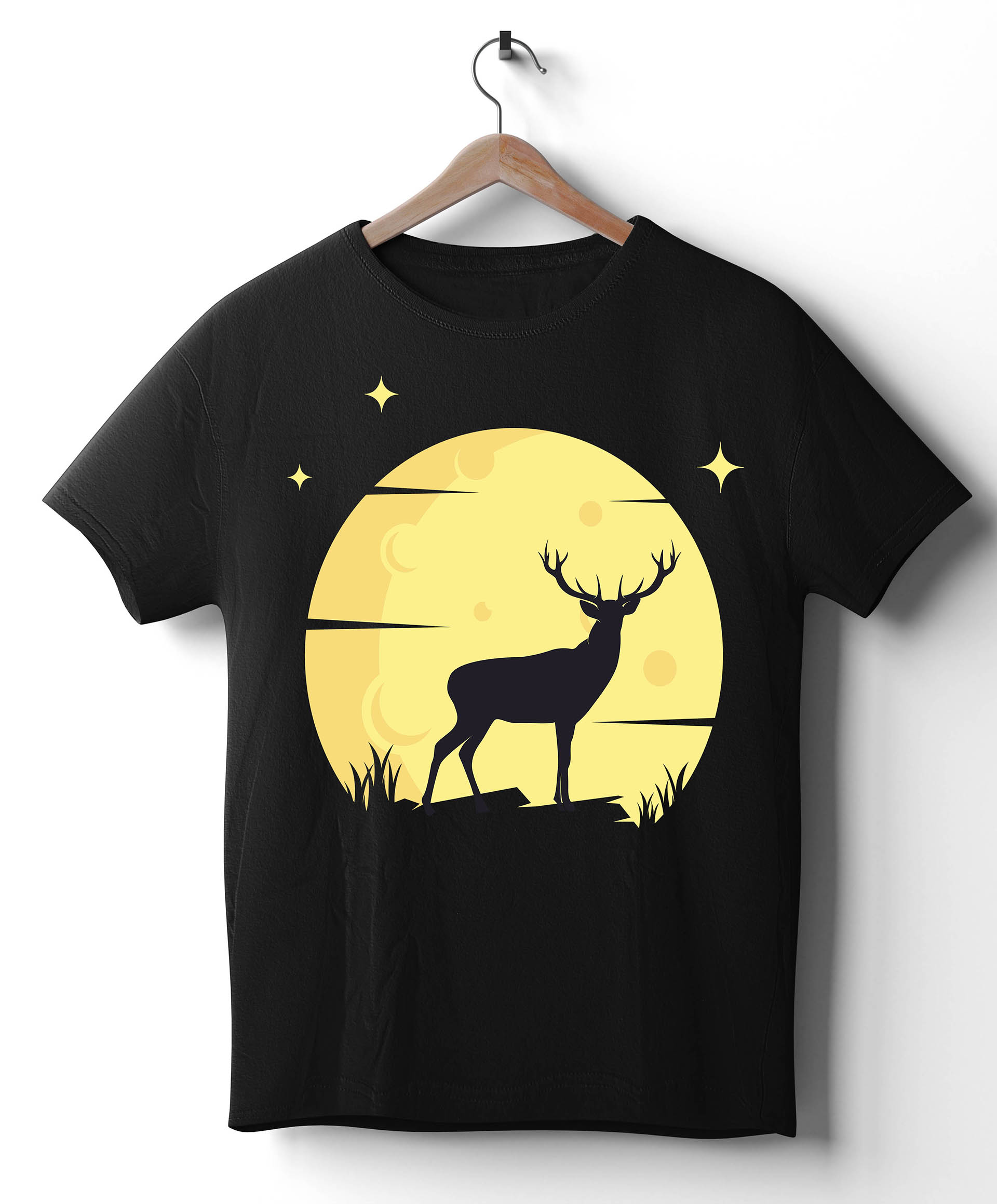 Black T-Shirt Mockup